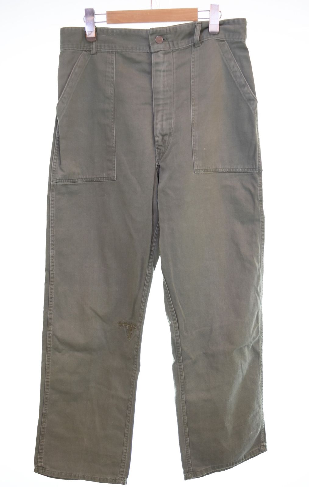 ミリタリー military US ARMY 米軍 アメリカ軍 Good Luck QUALITY FATIGUE 13スターボタン SERVAL ジッパーフライ ベイカーパンツ ボトムスその他 カーキ 103 MB-685