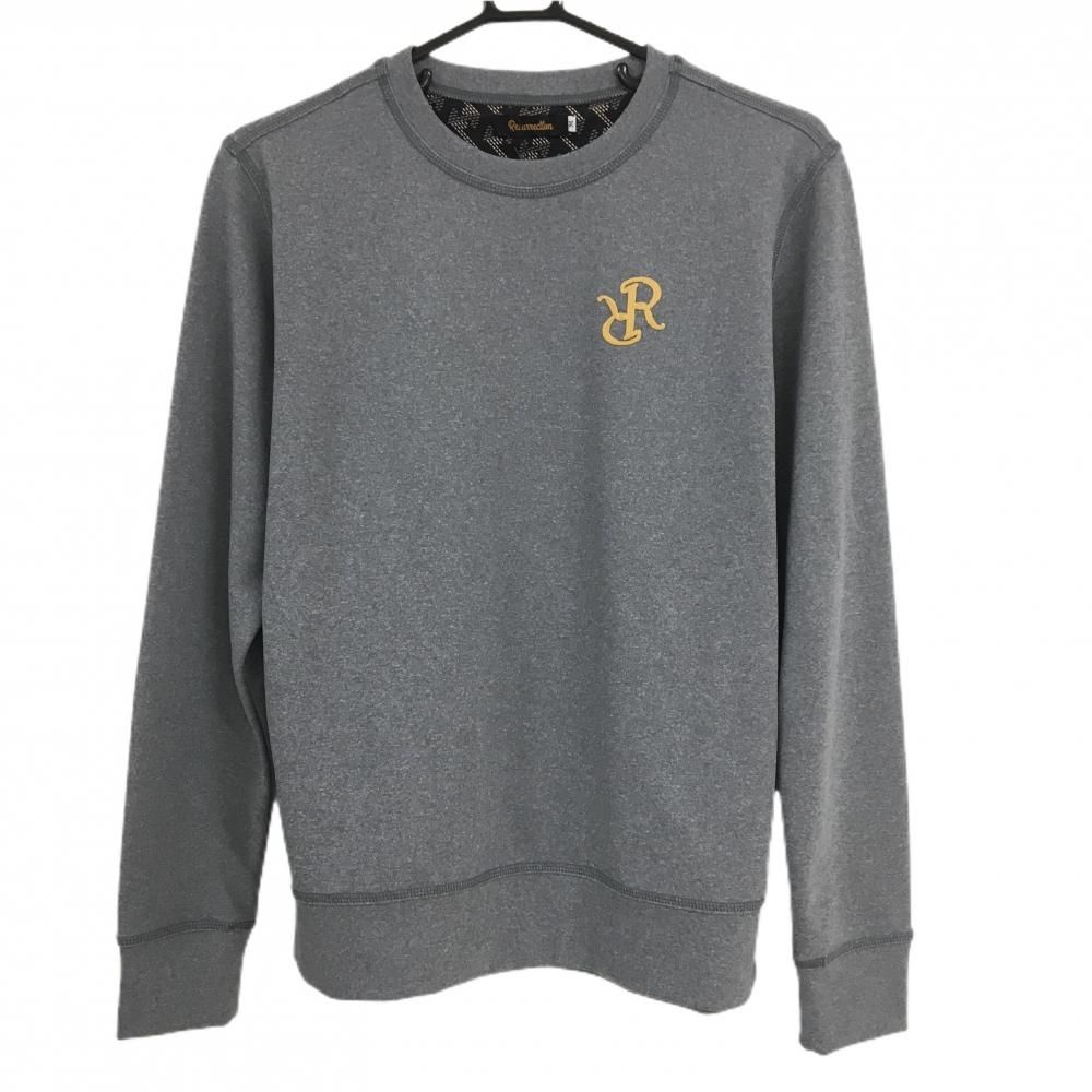 レザレクション トレーナー グレー 薄手 ロゴ刺しゅう メンズ M ゴルフウェア Resurrection