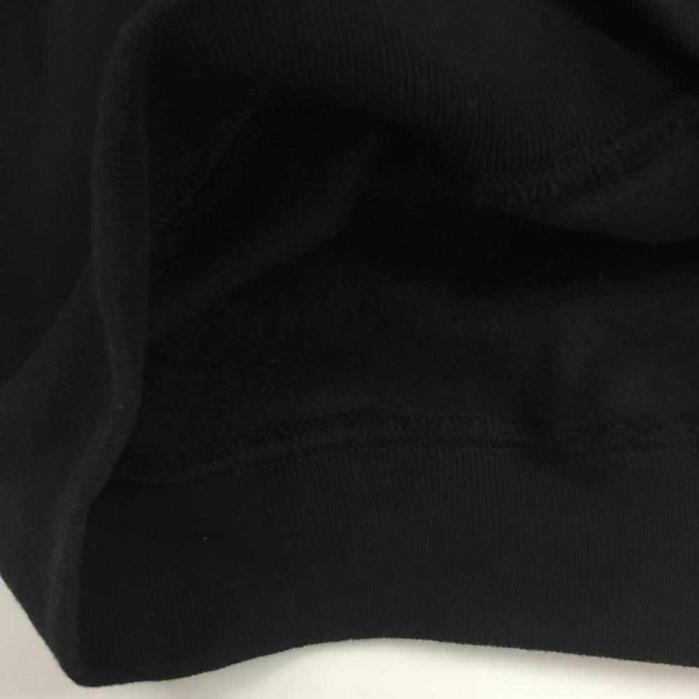 美品】ゴルフィッカーズ トレーナー 黒×白 裏起毛 スウェット ロゴ