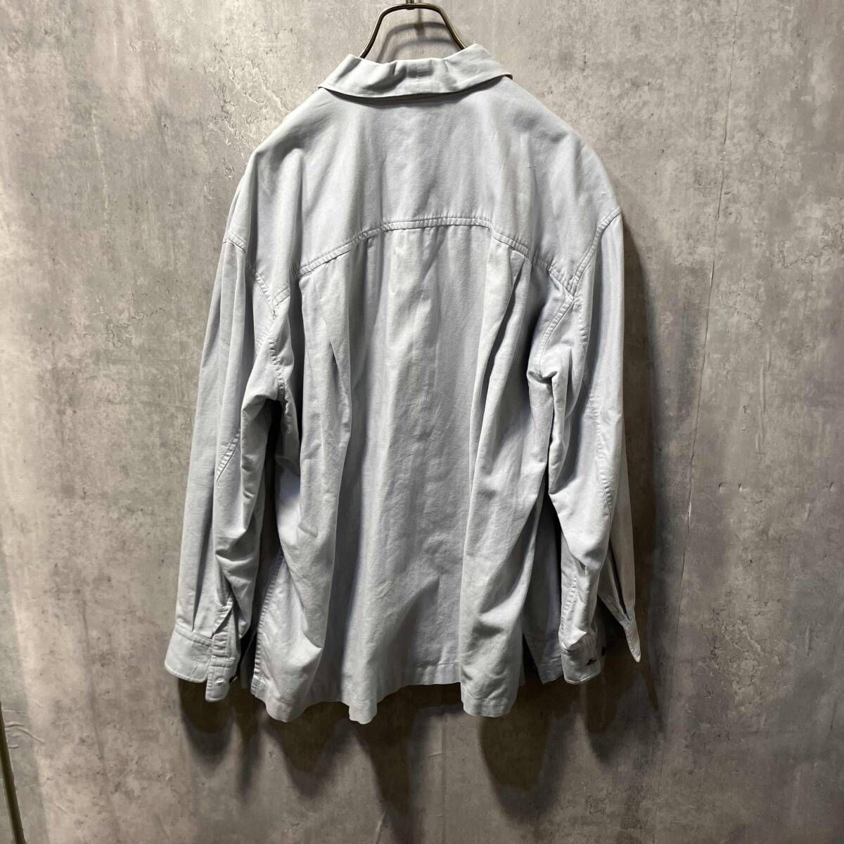 ISSEY MIYAKE MEN BOX LS SHIRT サイズM ライトブルー イッセイミヤケメン