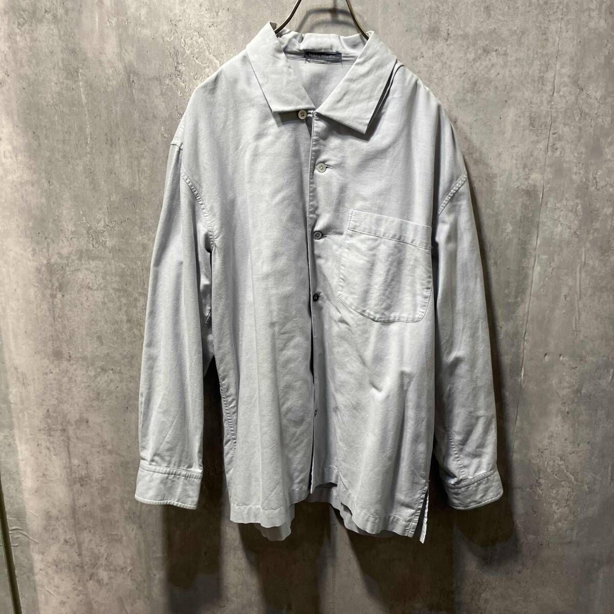 ISSEY MIYAKE MEN BOX LS SHIRT サイズM ライトブルー イッセイミヤケメン