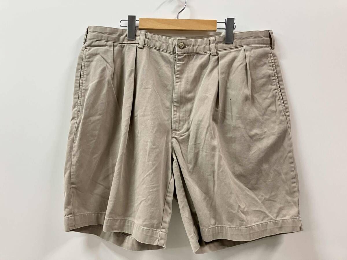 RALPH LAUREN ラルフローレン チノショーツ 2タック ドミニカ共和国製 ハーフパンツ ショートパンツ ベージュ コットン