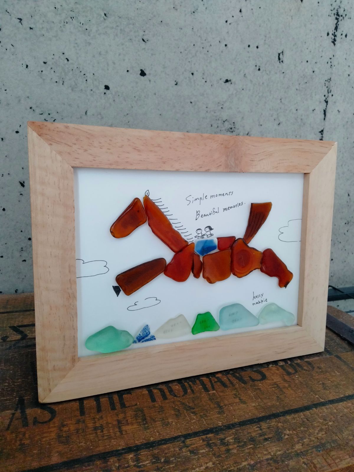 シーグラスアート