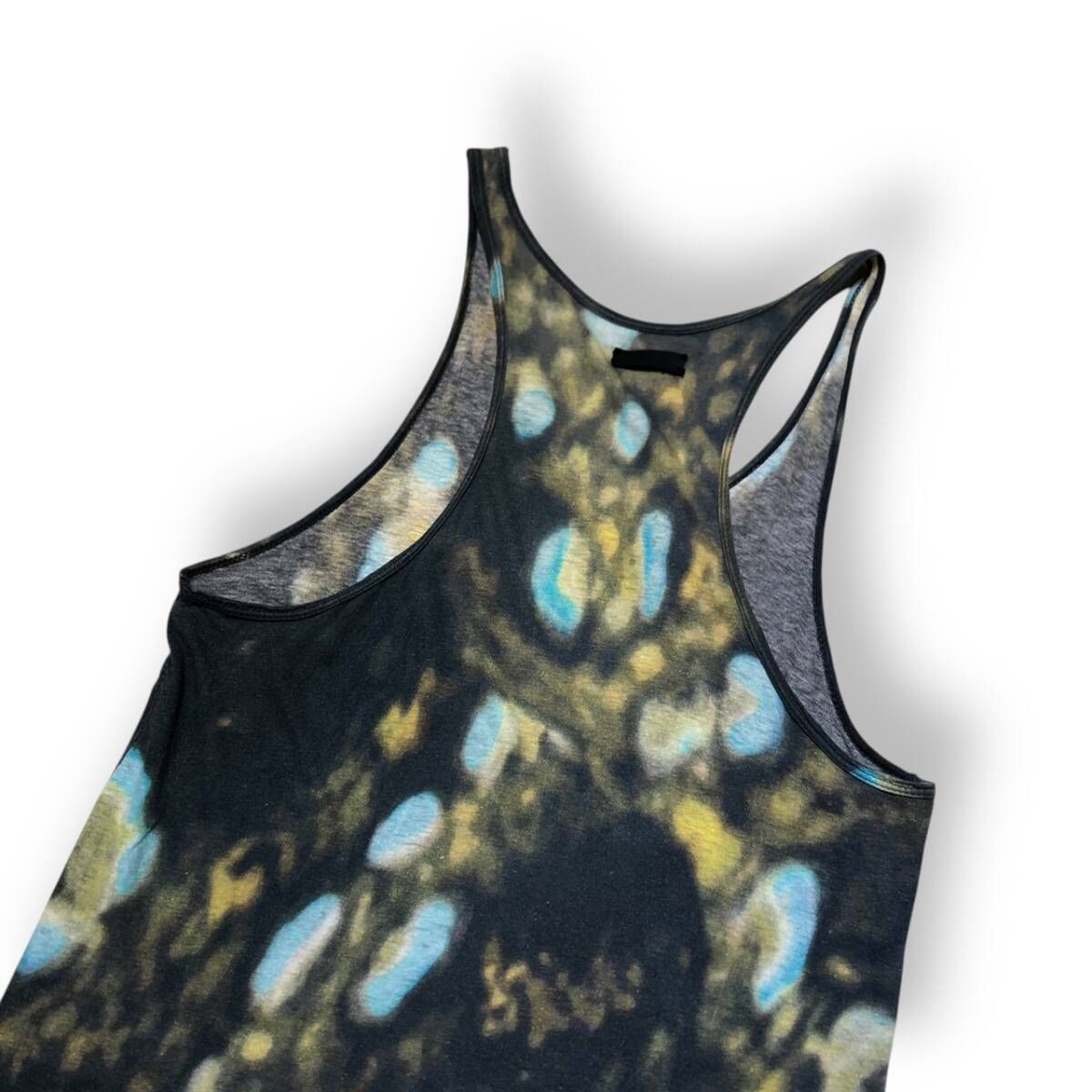 00 s IF SIX WAS NINE タイダイノースリーブカットソー 半袖 タンクトップ グリーン系 イフシックスワズナイン Y 2 K ワイツーケー