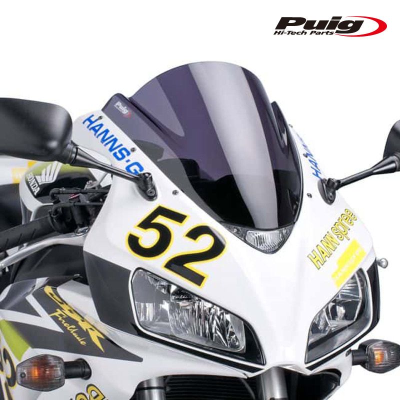 Puig 1665F RACING-SCREEN [DARK SMOKE] HONDA 小売業者 CBR1000RR(04