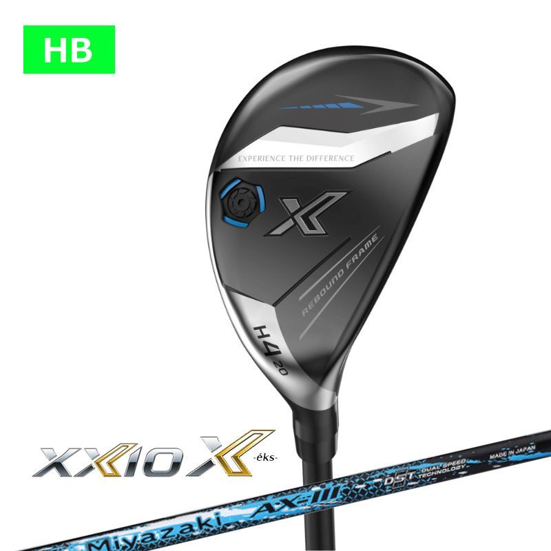 ダンロップ XXIO 13 X eks ゼクシオ13 ハイブリッド Miyazaki AX 3 カーボンシャフト 日本 XX