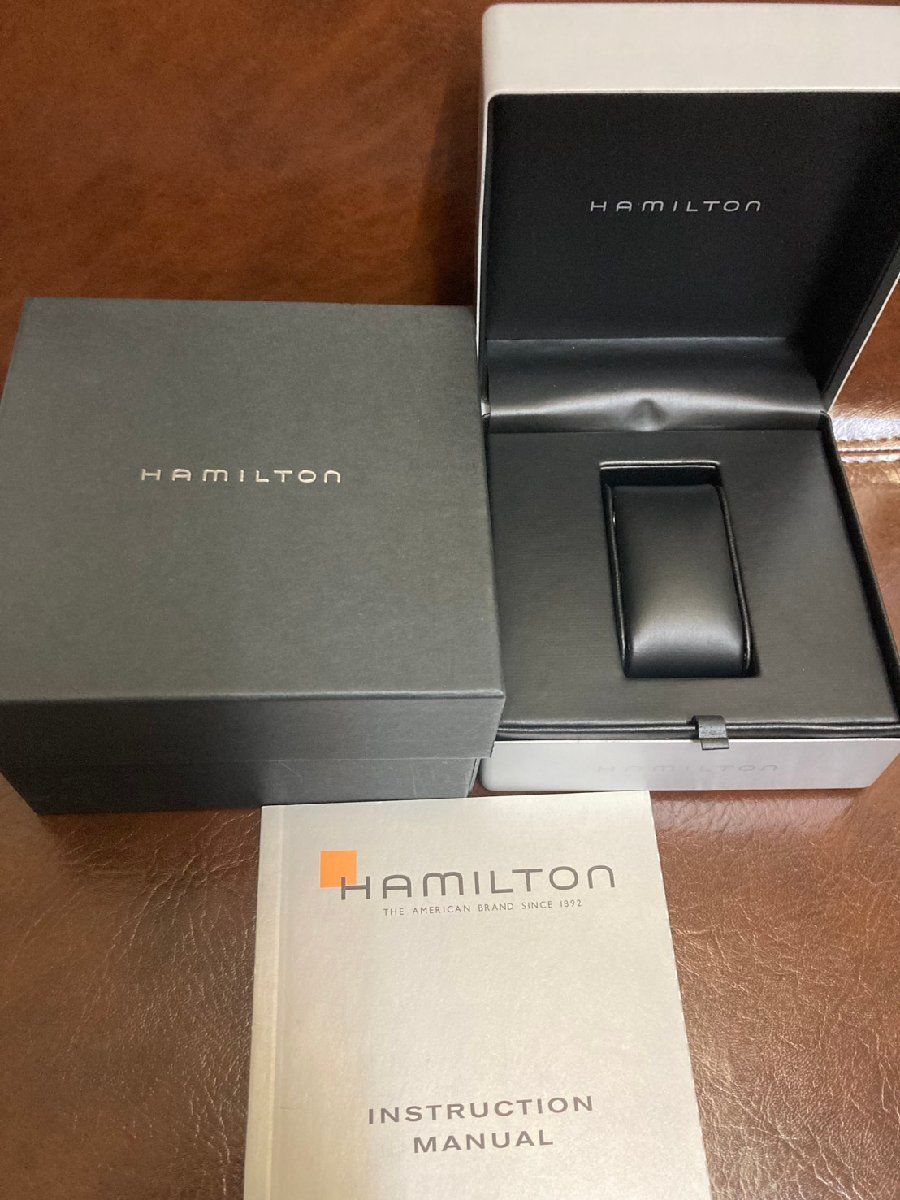  ハミルトン HAMILTON H774450 カーキ ネイビー クラシック 自動巻き メンズ 時計 ７K ウインドブレーカー 自動巻き時計 腕時計(アナログ)