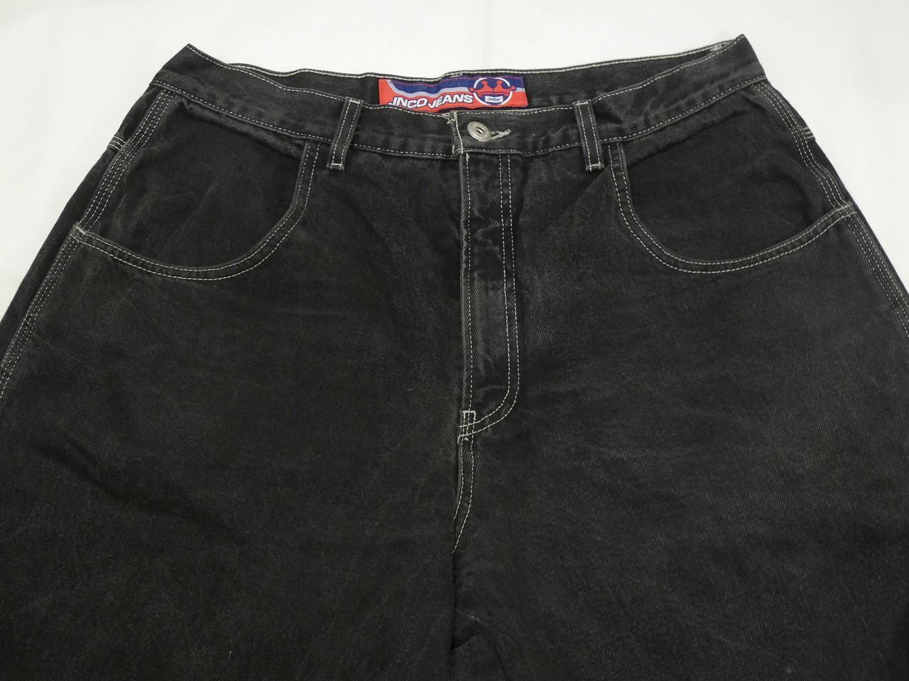 90s JNCO JEANS バギージーンズ デニム ブラック レイブ USA製 90s JNCO JEANS バギージーンズ デニム ブラック レイブ USA製