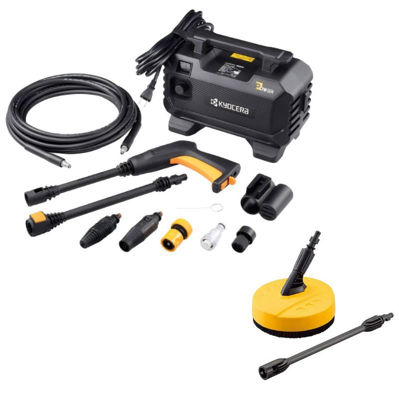メーカー KYOCERA 京セラ 高圧洗浄機 AJPN 1220 山崎産業 小型高圧回転クリーナー 直径21 cm セット