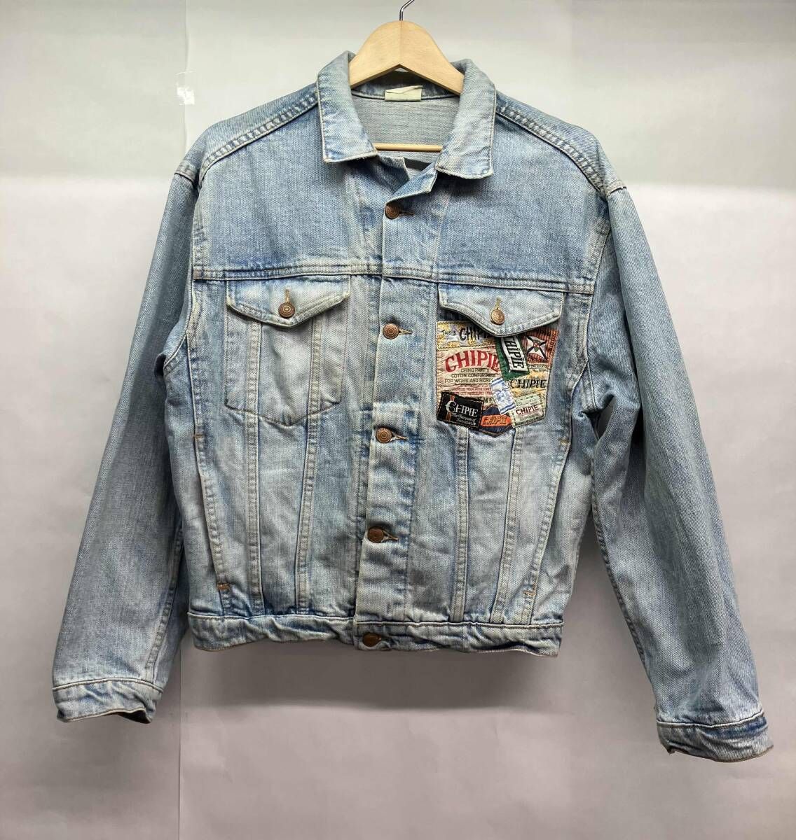 CHIPIE シピー メンズ デニム ジャケット Gジャン Mサイズ 古着