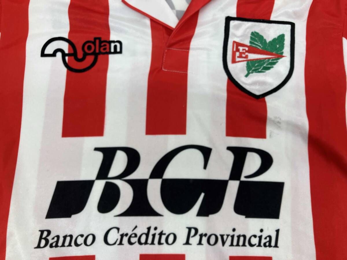 エストゥディアンテス Olan 赤白ストライプ サッカーシャツ エス