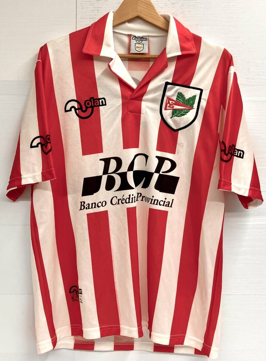 エストゥディアンテス Olan 赤白ストライプ サッカーシャツ エス