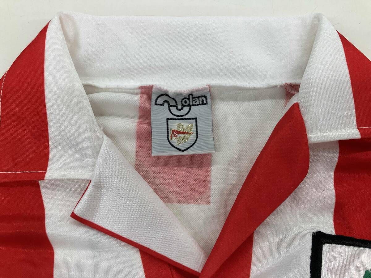 エストゥディアンテス Olan 赤白ストライプ サッカーシャツ エス