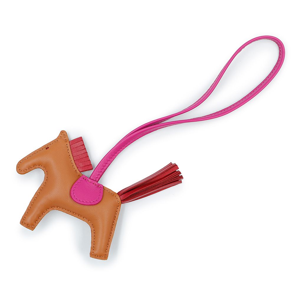 エルメス ロデオ PM チャーム アニューミロ ラムスキン レザー