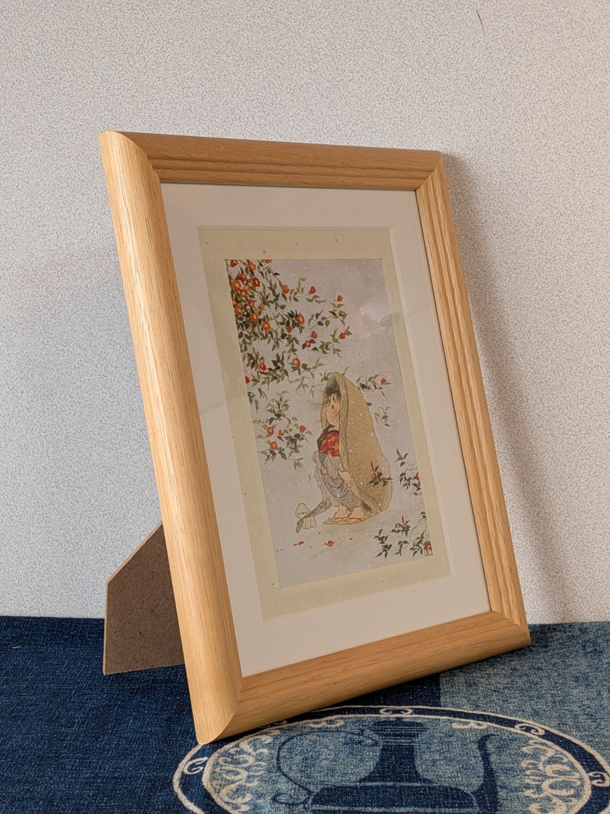 中島潔　額装　 寒椿 中島潔 額装 寒椿 - メルカリ