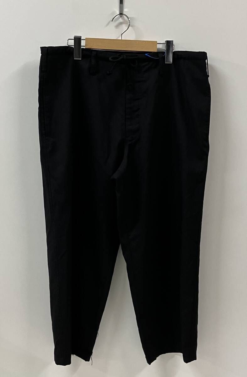 Y s ワイズ YA P 07 158 その他ロングパンツ No 7 WAIST STRING WOOL PANTS サイズ2 ブラック 毛 裾にほころび有り