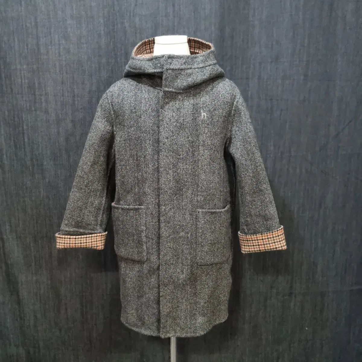 キッズ ユニセックス 120 7 y HAZZYS フード ウールコート