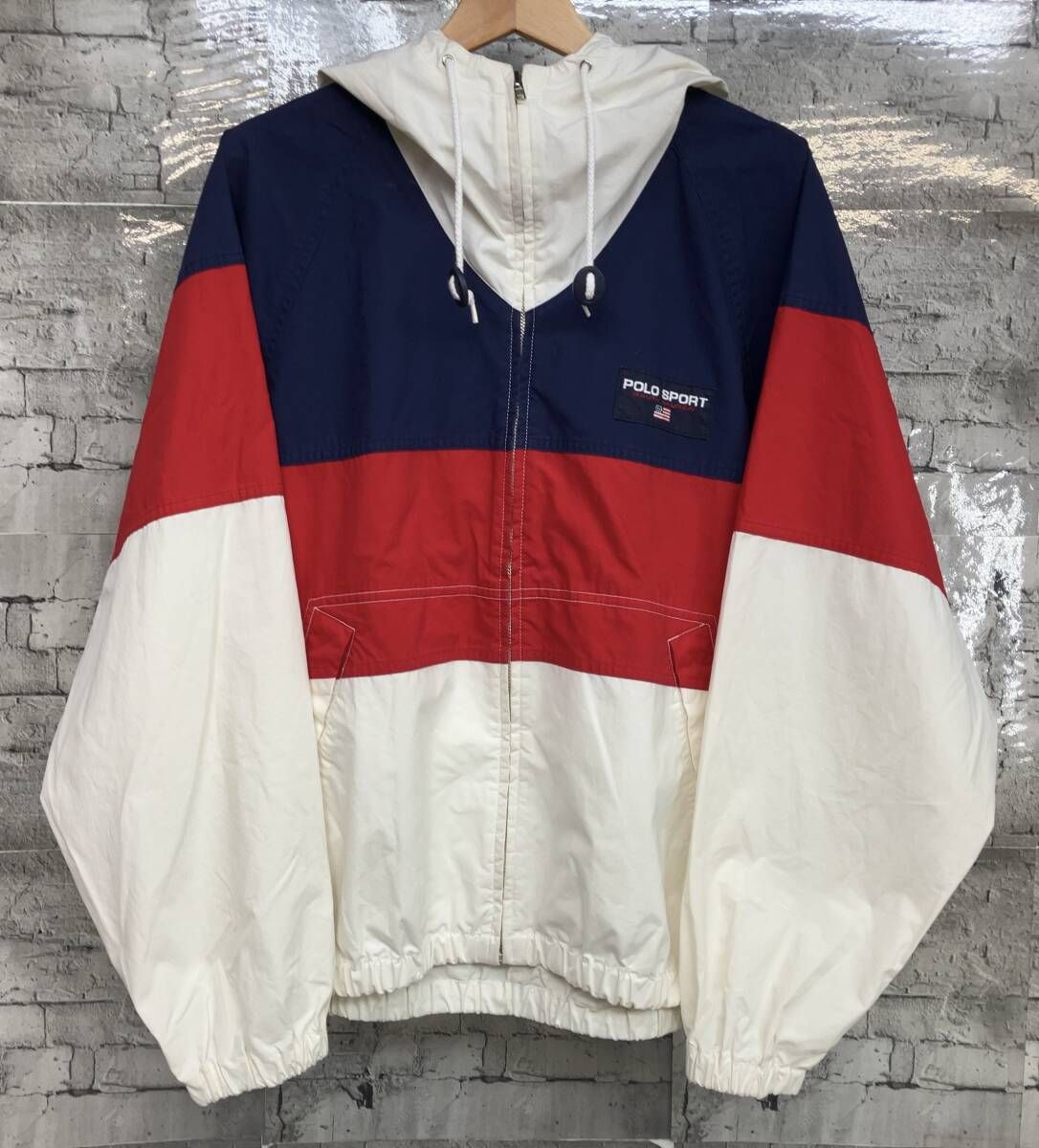 90s ポロスポーツ　コットンジャケット　XXL POLO SPORTS ポロスポーツ 90s マルチカラーコットンジャケット サイズ