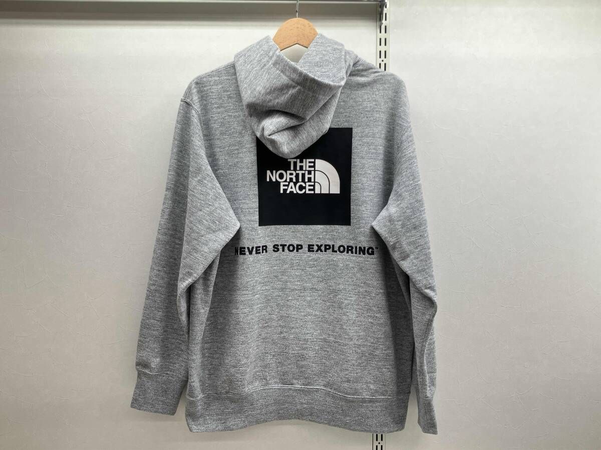 THE NORTH FACE ノースフェイス バックスクエアロゴフーディ パーカー NT 12034 サイズ XL グレー