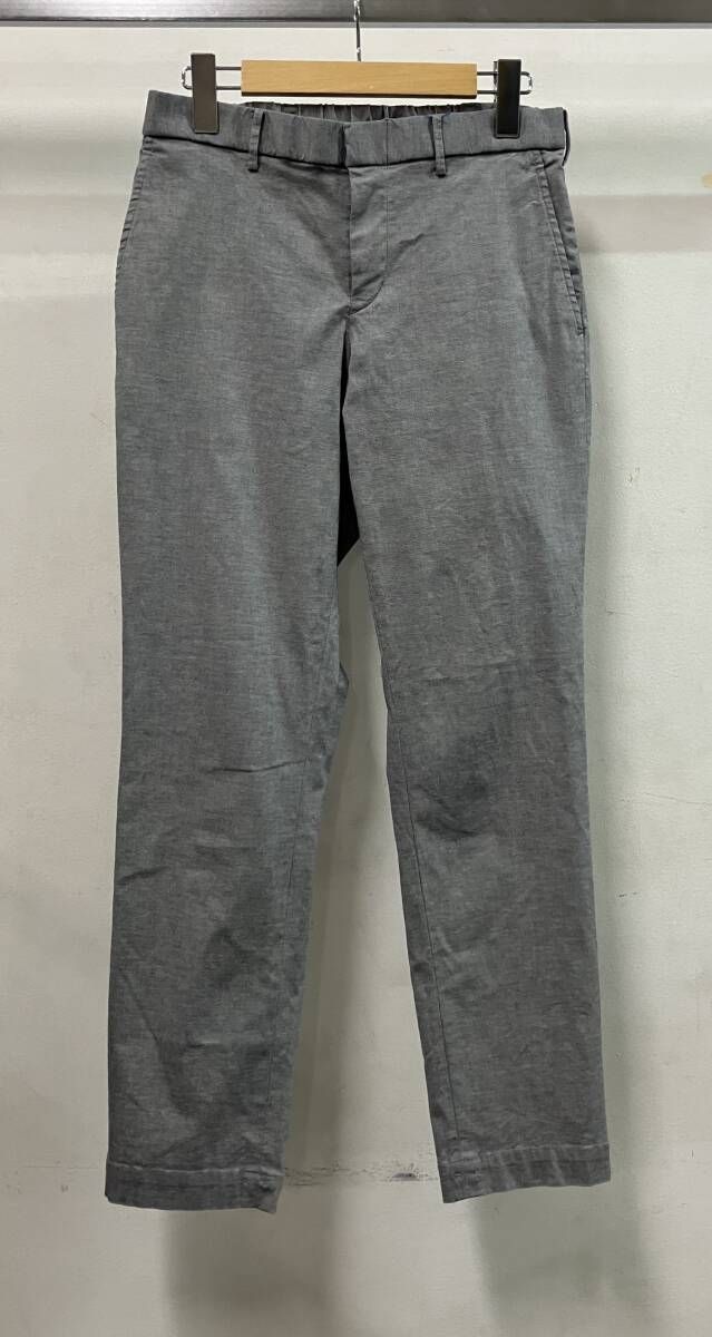 45 R フォーティファイブアール 綿麻オックスストレッチのイージーパンツ ロングパンツ アメリカンカジュアル サイズL グレー