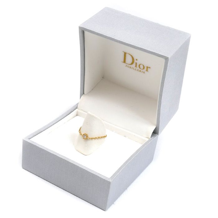 Dior ディオール K18YG イエローゴールド ミミローズ ダイヤ チェーン