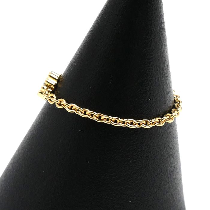 Dior ディオール K18YG イエローゴールド ミミローズ ダイヤ チェーン