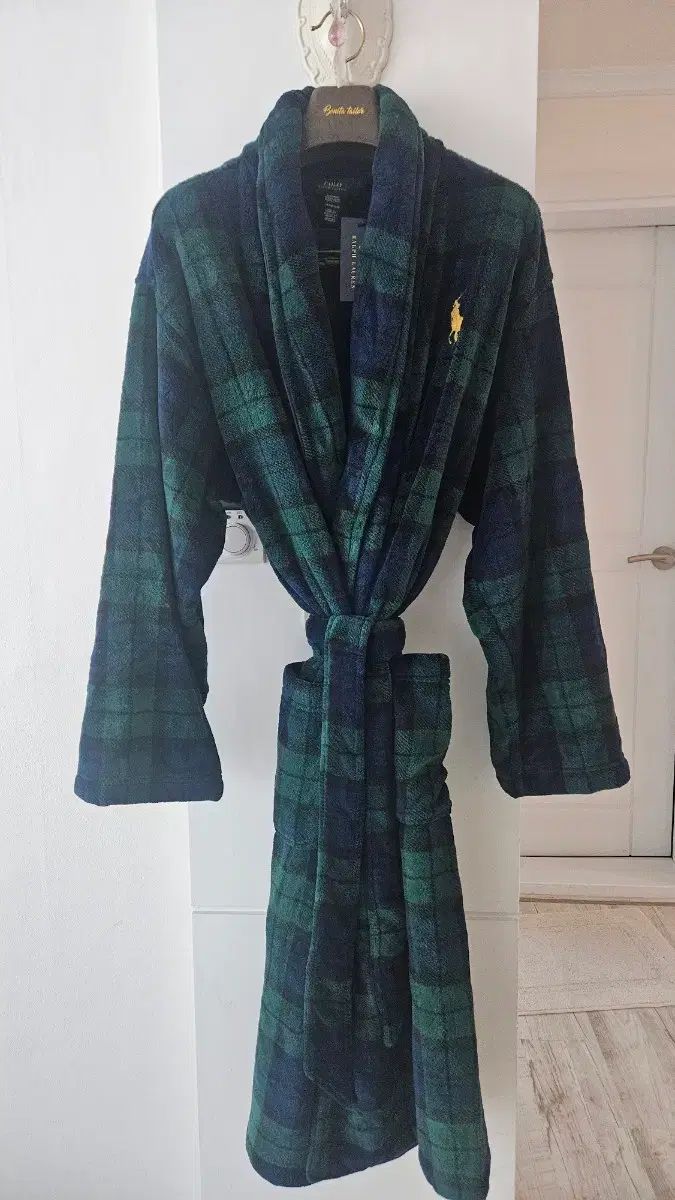 ポロラルフローレン タータンチェック シャワーガウン ローブ