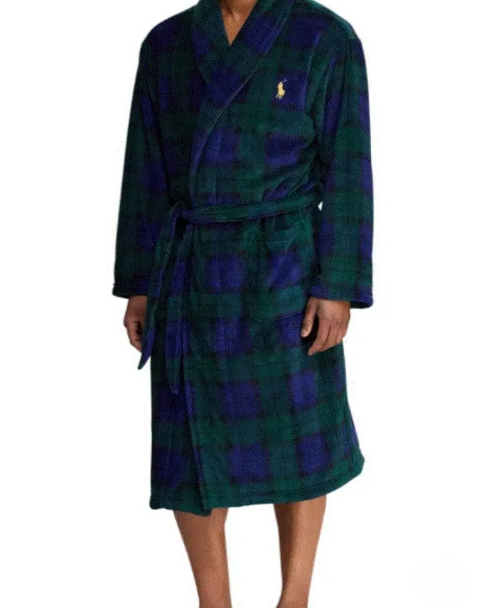 ポロラルフローレン タータンチェック シャワーガウン ローブ