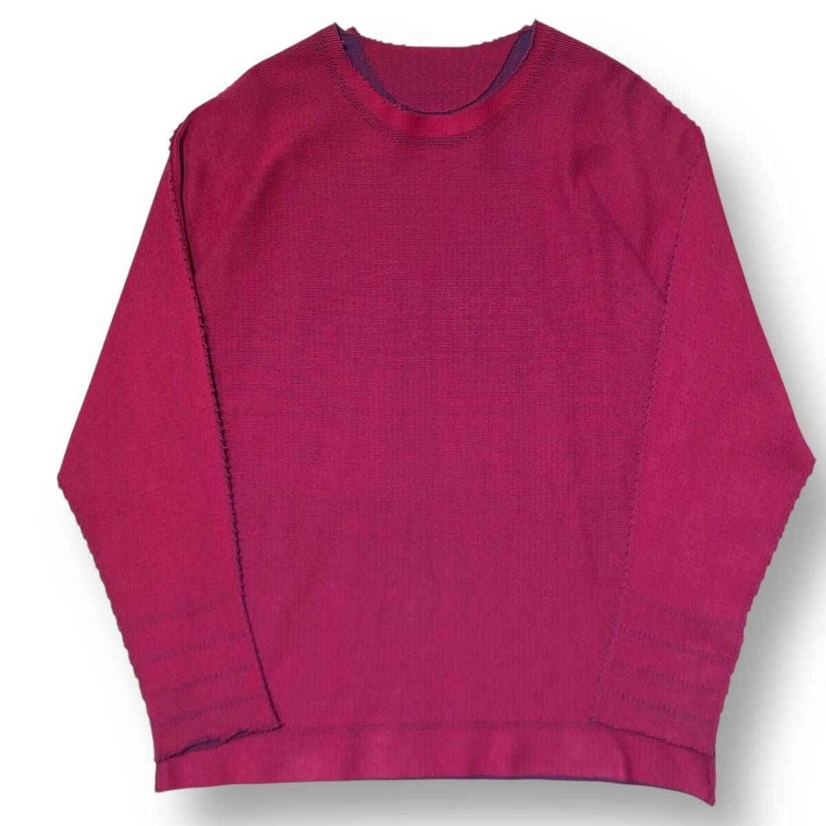 24 AW A POC ABLE ISSEY MIYAKE TYPE 001 2 長袖Tシャツ ピンク イッセイミヤケ エイポック