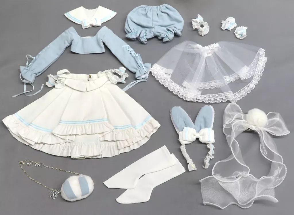 ドール MDD用 雪追いウサギ 空 立ち耳