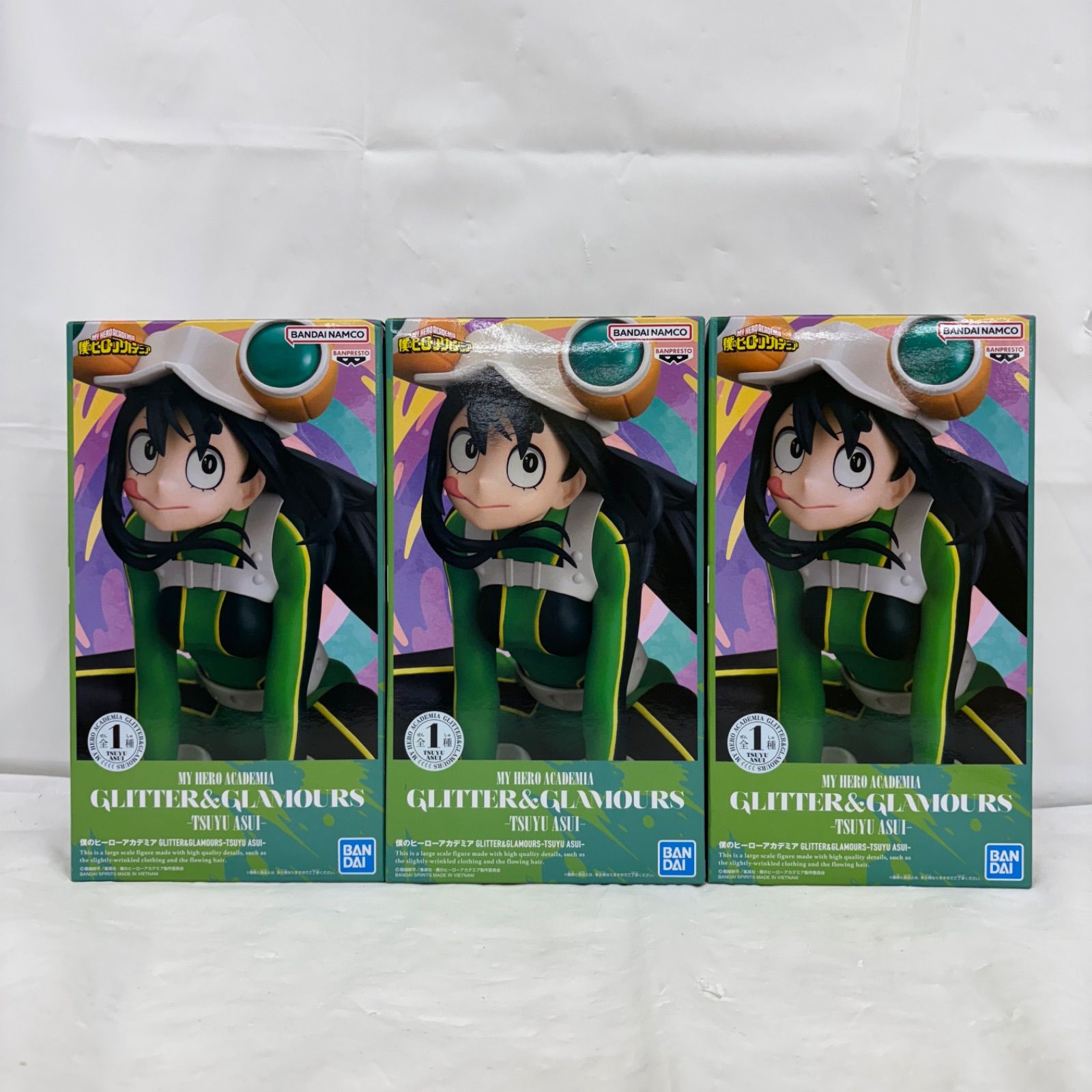 未開封 僕のヒーローアカデミア GLITTER&GLAMOURS 蛙吹梅雨 3個セット