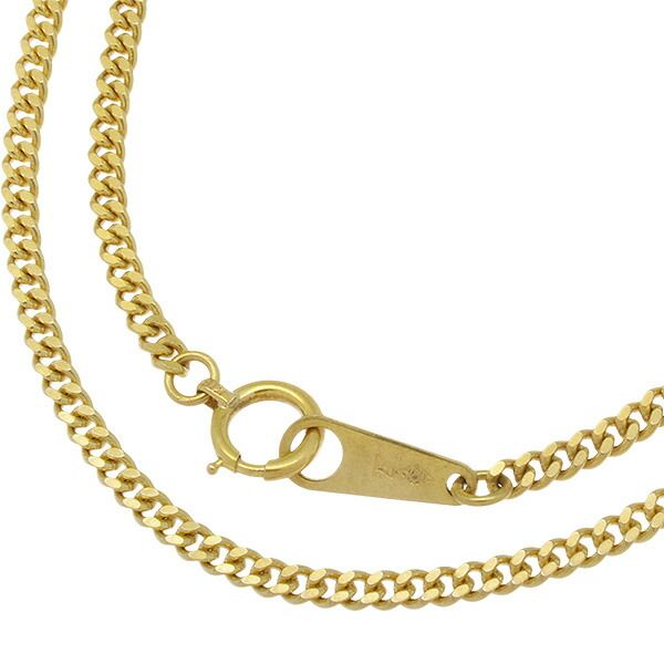 可 K 18 YG 2面シングル 喜平ネックレス 61 cm 10.0 g A キヘイ 18金 イエローゴールド