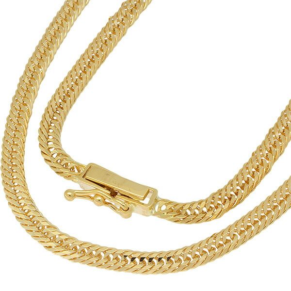 可 K 18 YG 12面トリプル 喜平ネックレス 40 cm 10 3 g A キヘイ 18金 イエローゴールド