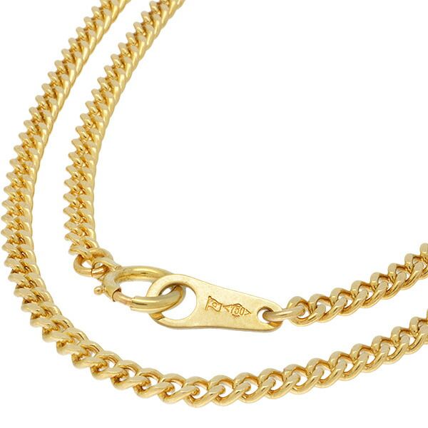 可 K 18 YG 2面シングル 喜平ネックレス 50 cm 10 0 g A キヘイ 18金 イエローゴールド