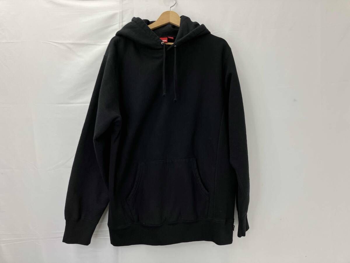 Supreme シュプリーム フーディー パーカー サイズXL メンズ ブラック系 黒系 フードロゴ刺繍 カナダ製 コットン 綿