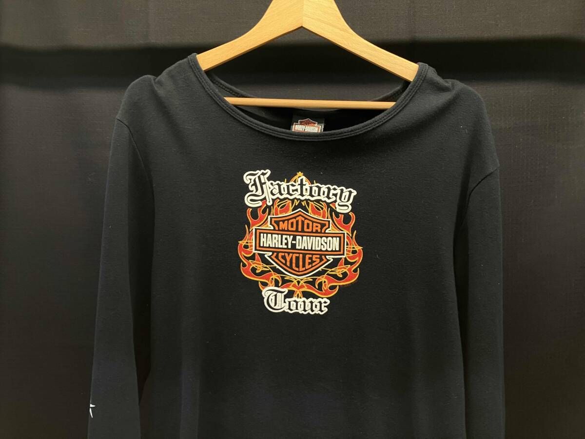 HARLEY DAVIDSON ハーレーダビッドソン 長袖シャツ 2Xサイズ ブラック