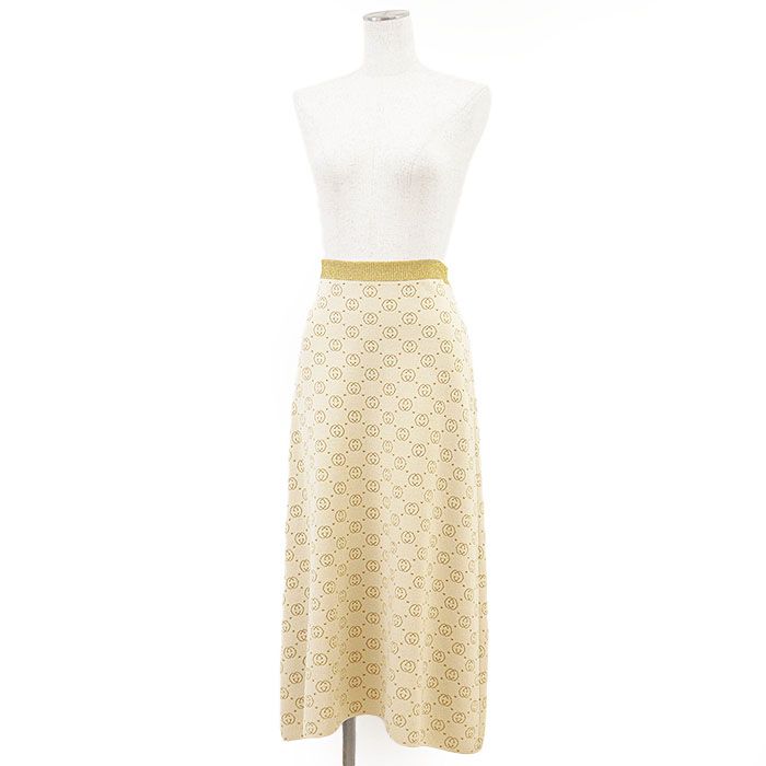 極美品】GUCCI グッチ ロングスカート GG インターロッキング