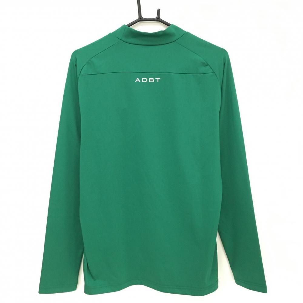 新品】アダバット 長袖ハイネックシャツ グリーン ストレッチ フロント