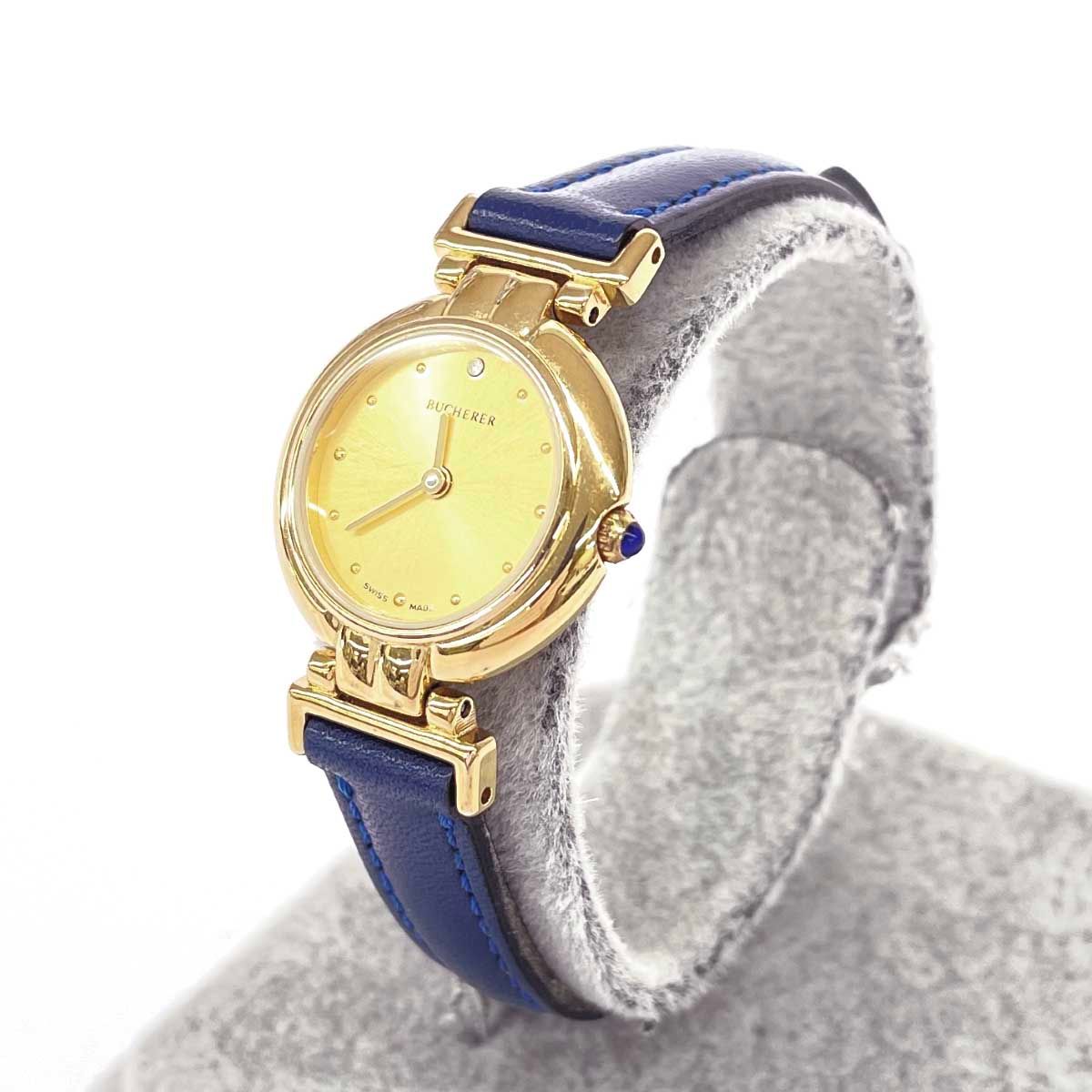 BUCHERER ブッフェラー 腕時計 クォーツ SS×レザー/ 5.734.4.0.05