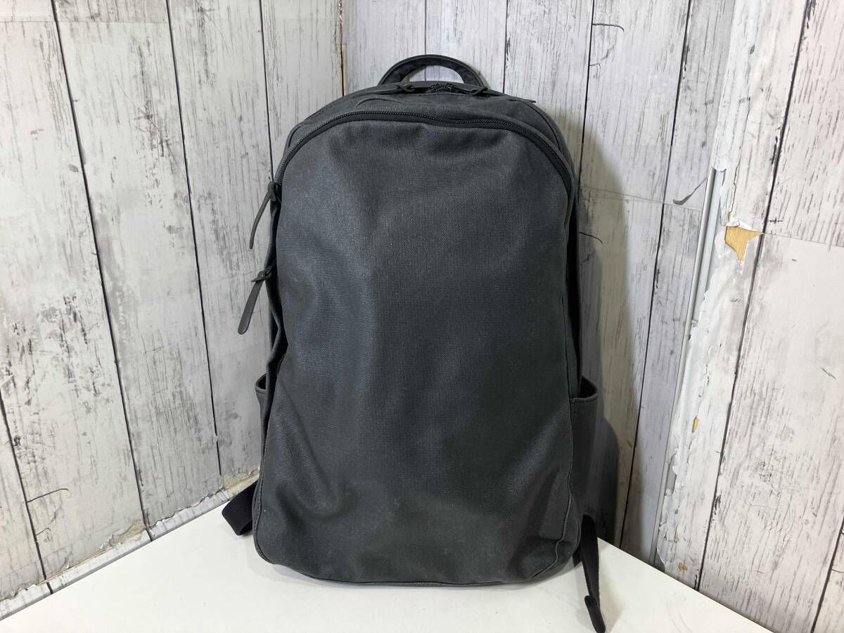 香久山鞄 カグヤマカバン センニチ帆布 チャコールブラック 撥水オイルド加工 バックパック リュック