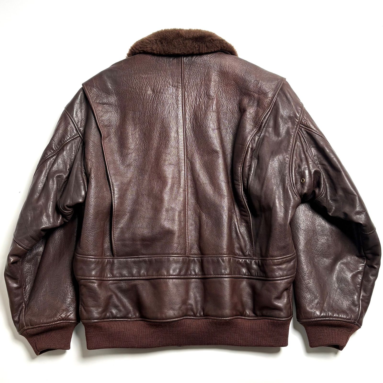 米国製】GOLDEN BEAR レザージャケット 茶 42 フライトジャケット G-1