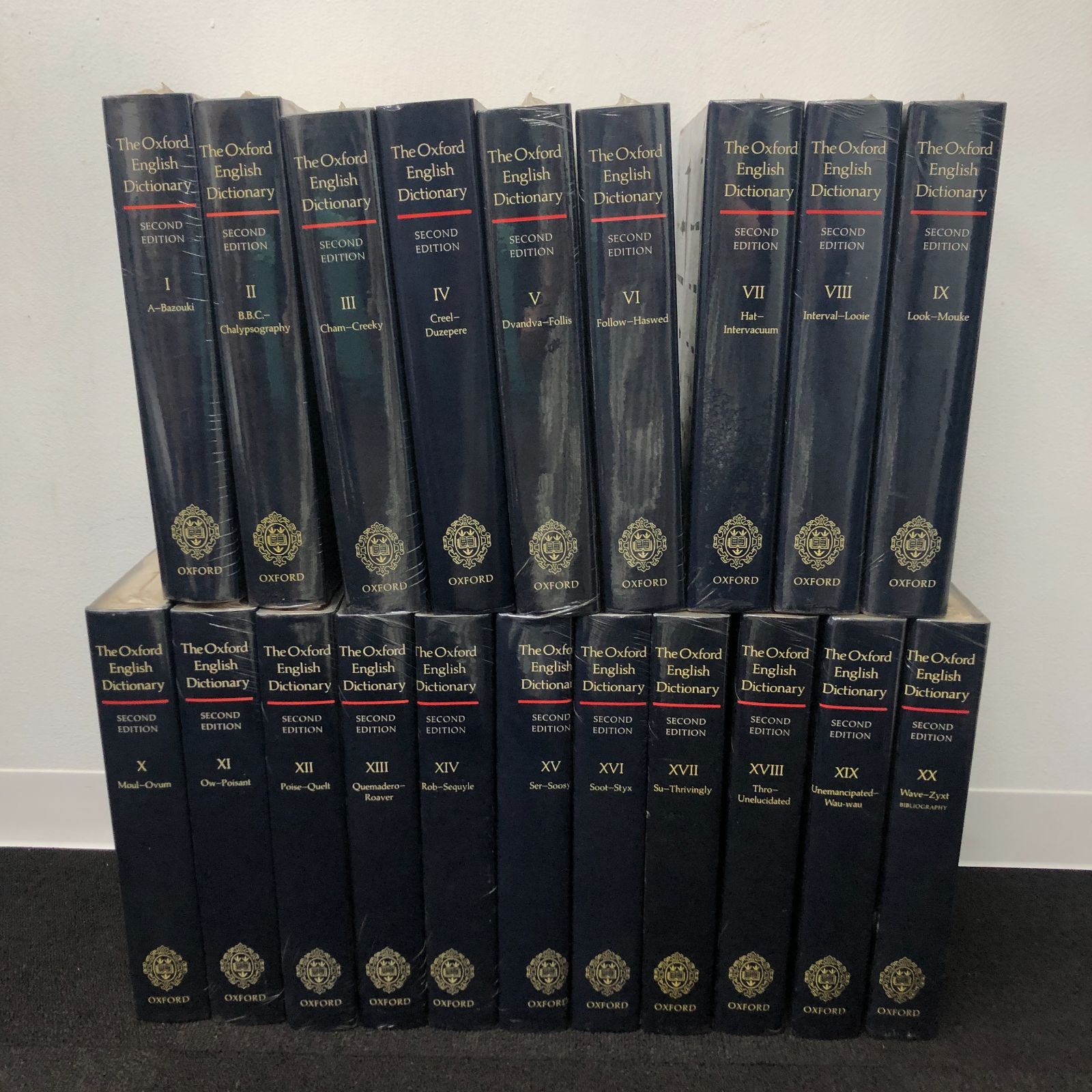 洋書 The Oxford English Dictionary 全20冊 辞典 大型本 インテリア 装飾としても