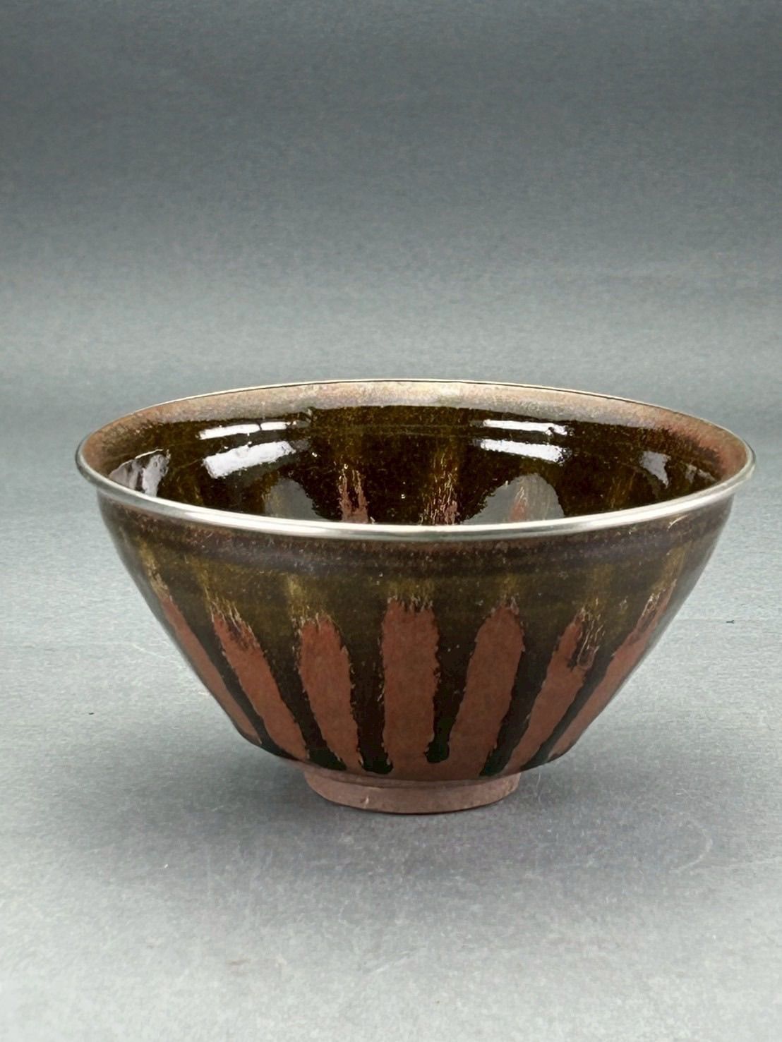 幽玄】桶谷定一 天目茶碗 黒釉 共箱 茶道具 茶盆 骨董品 - メルカリ