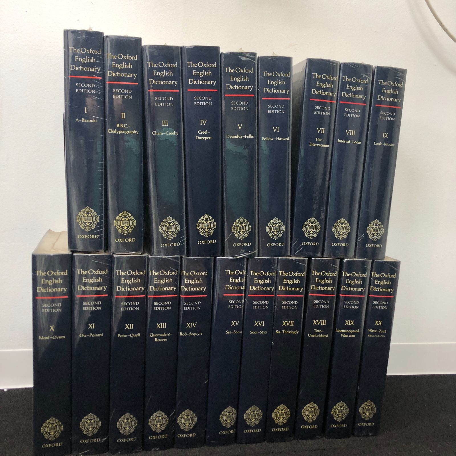 洋書 The Oxford English Dictionary 全20冊 辞典 大型本 インテリア 装飾としても