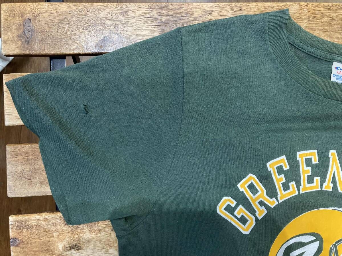 80s トリコタグ後期 Champion トリコタグ後期 GREEN BAY PACKERS 半袖T