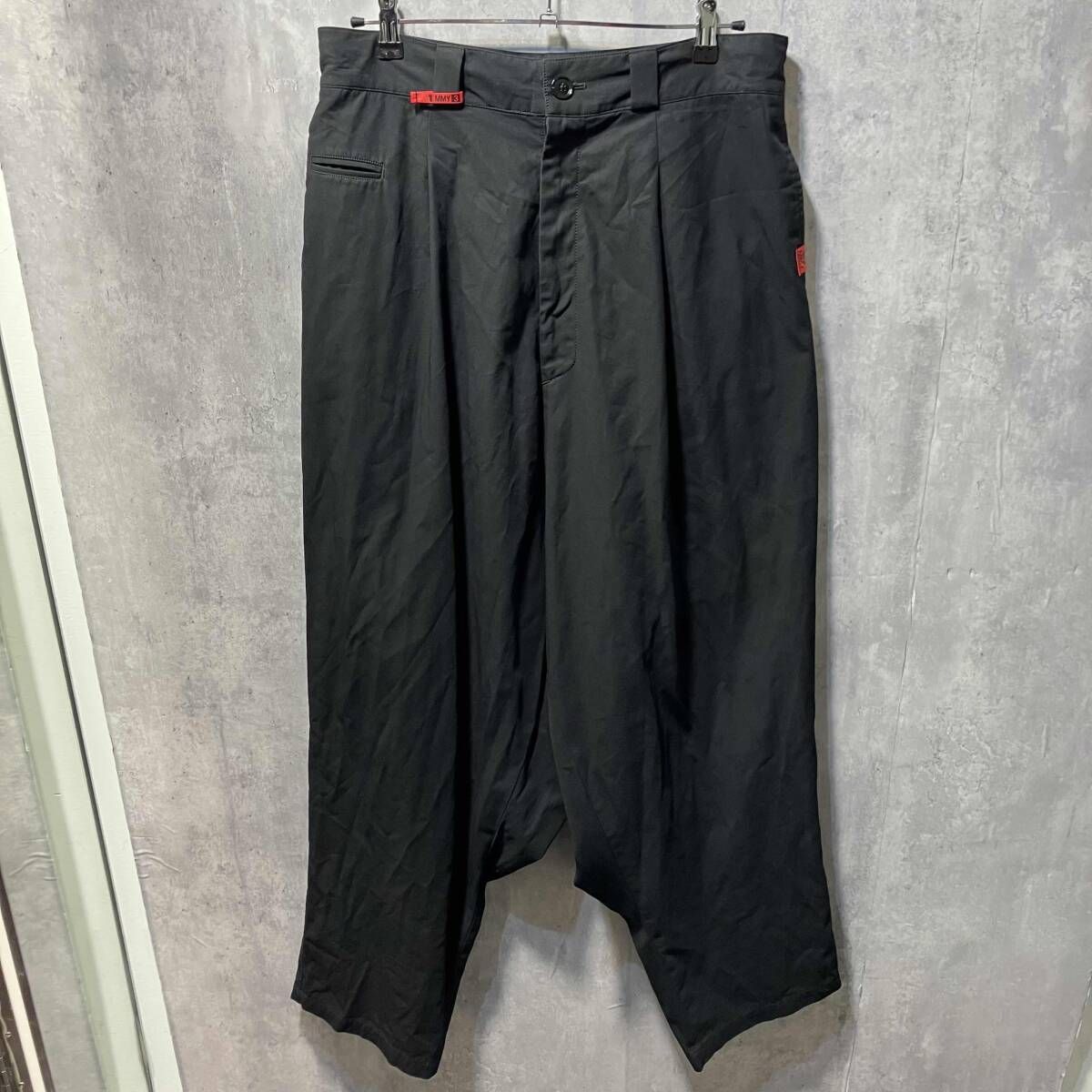 21ss MAISON MIHARA YASUHIRO ロングパンツ overslzed smooth chino pants 44サイズ ブラック メゾン ミハラヤスヒロ