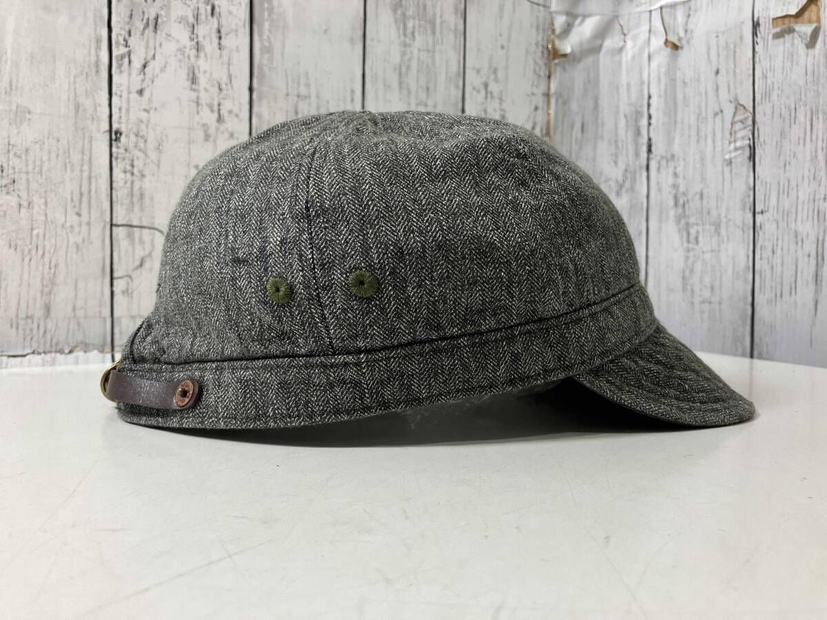 帽子 RRL Herring bone Work Cap RRL ダブルアールエル RalphLauren ラルフローレンヘリンボーン グレー