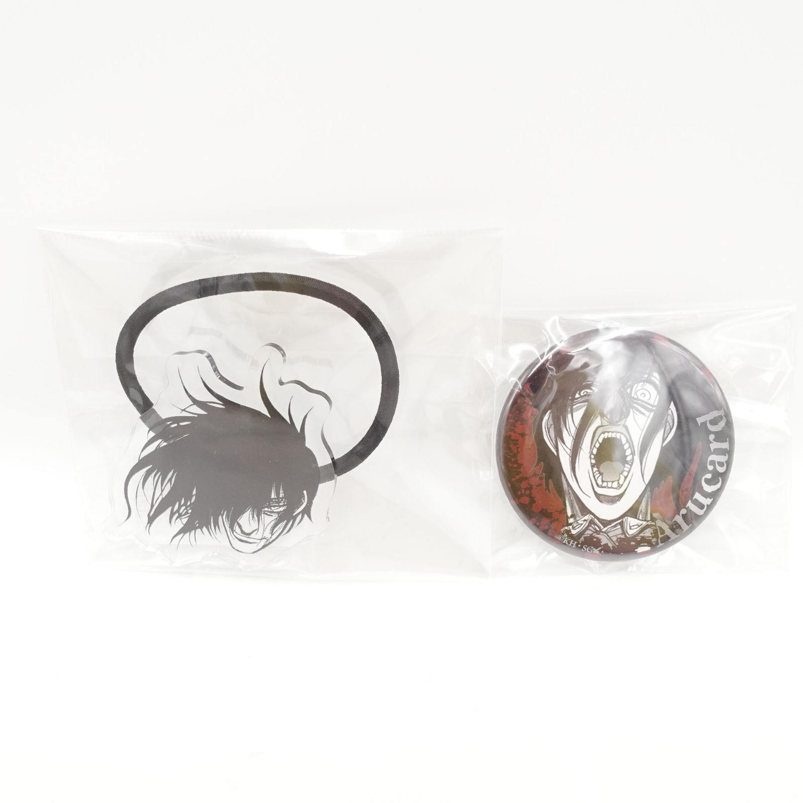 平野耕太大博覧會　ヘルシング　缶バッジ　アーカード　5種セット HELLSING アクリルフェイスヘアゴムランダム缶バッジ 2点セット 平野