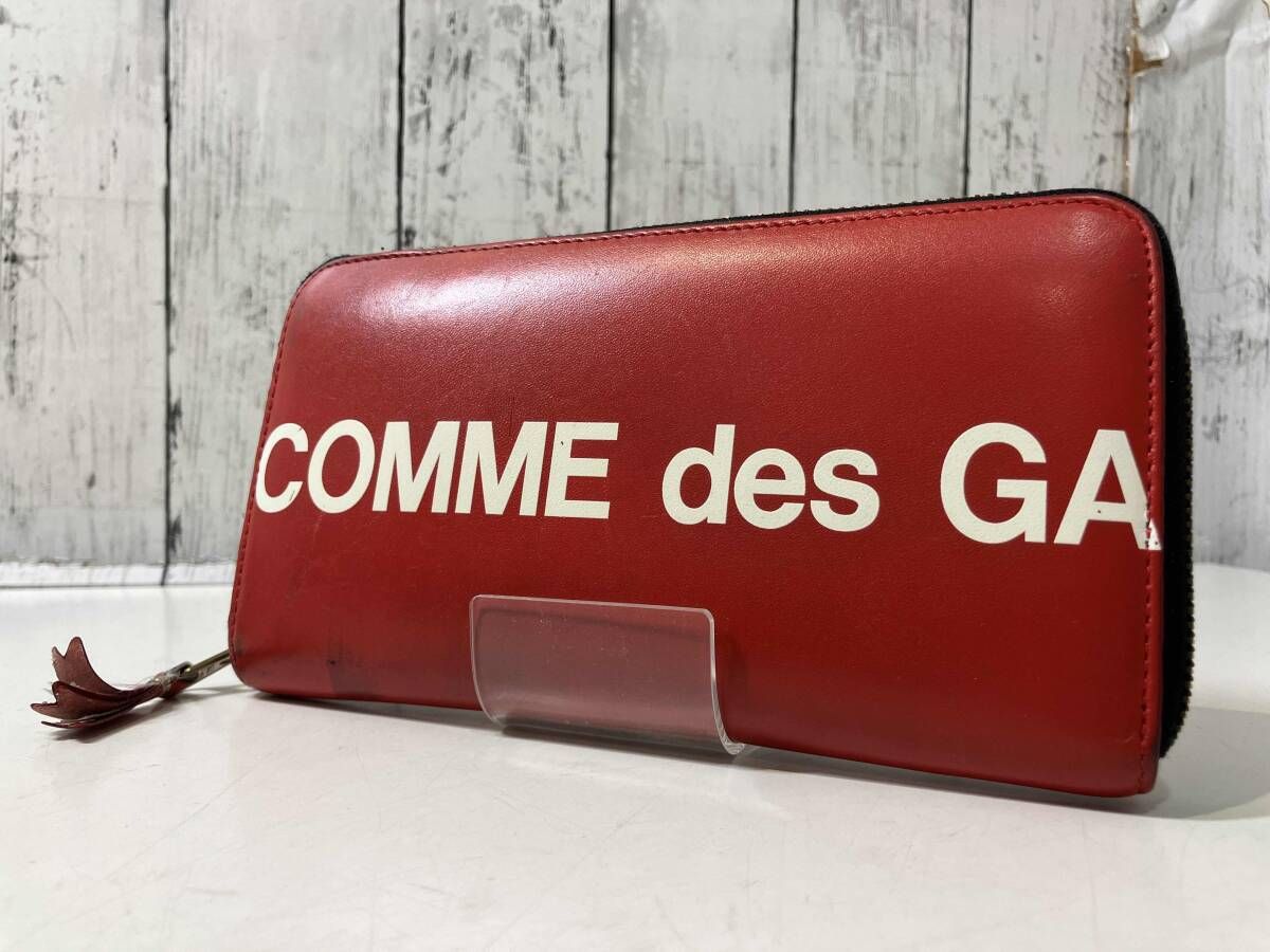 COMME des GARCONS コムデギャルソン HUGE LOGO レザー ラウンド