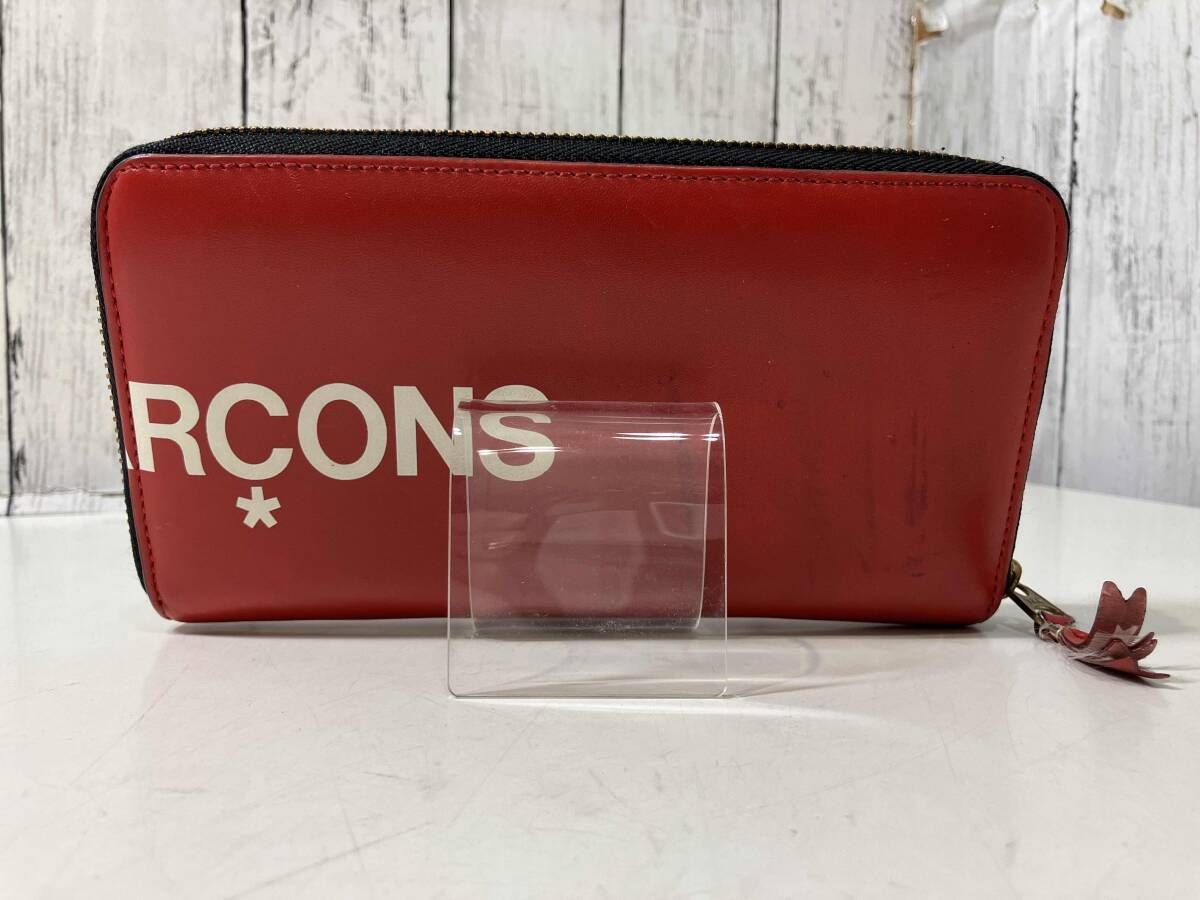 COMME des GARCONS コムデギャルソン HUGE LOGO レザー ラウンド